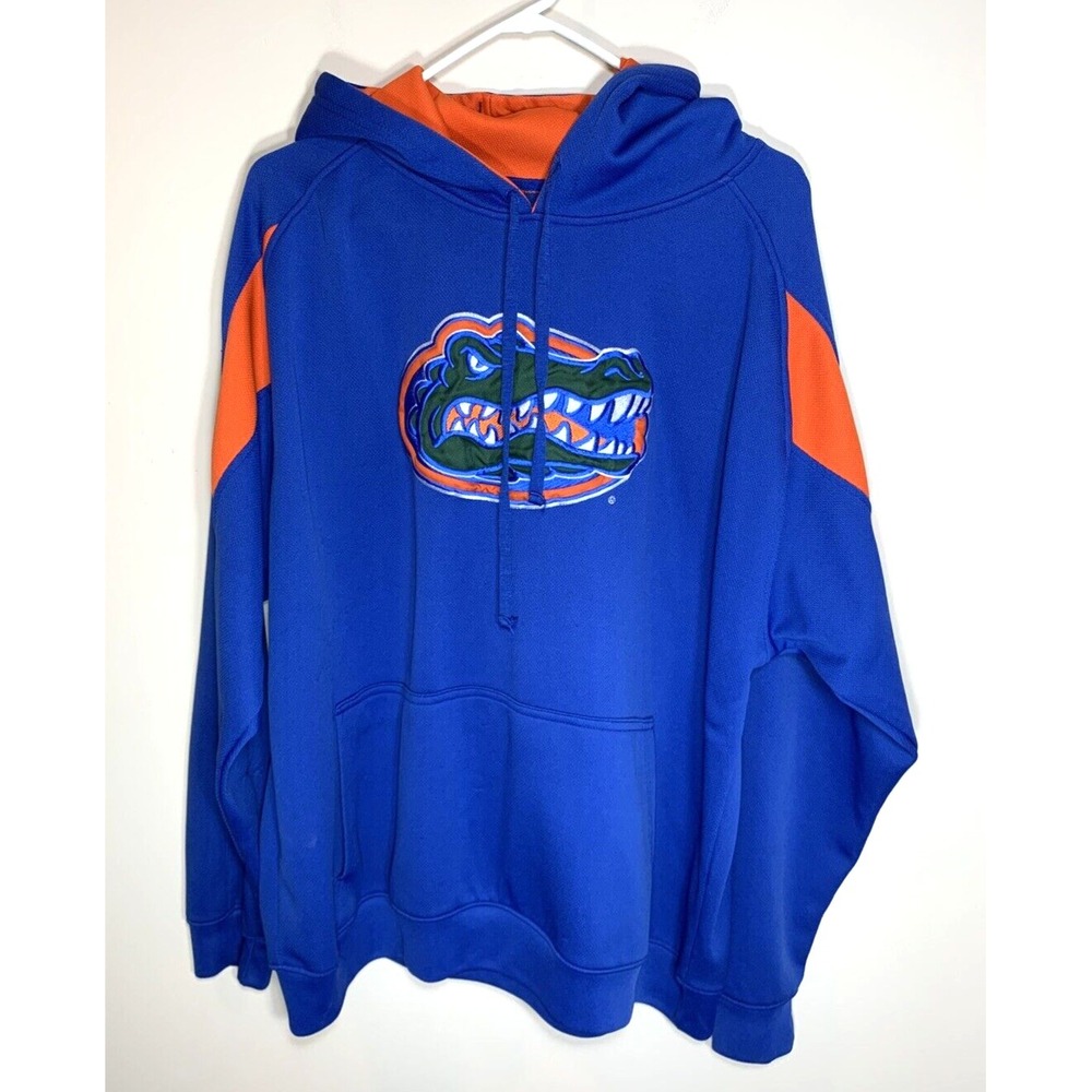 Pro Player‎ Florida Gators Hoodie Performance Pullover 2XL Blue/Orange